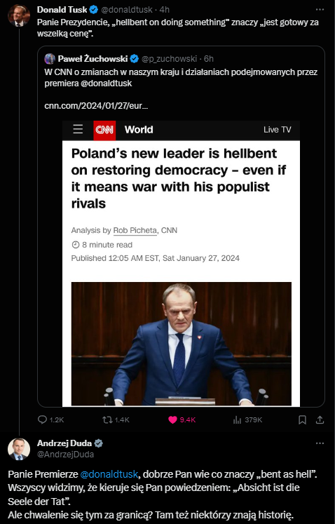 Podoba mi się, że polska polityka zmierza w stronę walk na Twitterze... czekam na pierwsze ratio