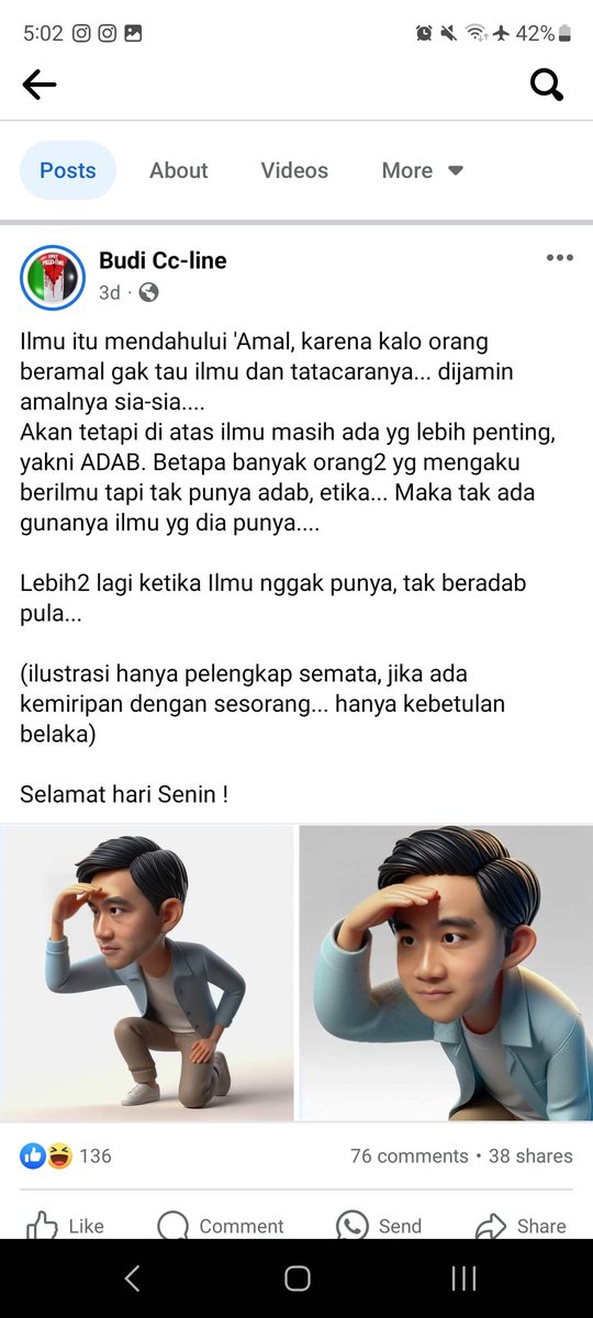setruce's tweet photo. @David_99ARMY @gibran_tweet Ya minimal nyomot punya orang itu izin. Malu gak? Malu lah! https://t.co/B7FqjoswLY