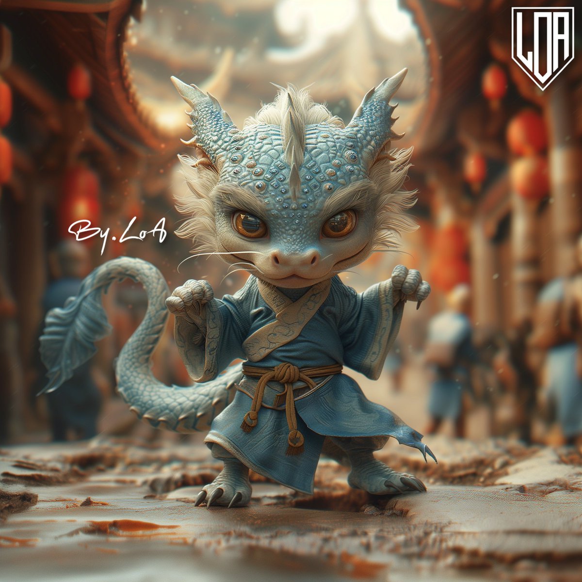 Lordofacca's tweet image. 'Blue' 2024 #ByLoA

My new #TinyTitans are fierce! 🔥

#LoAism #AIArtwork #MartialArts
#Dragons #Training #Fighters #New
#YearOfTheDragon #Warriors #Love