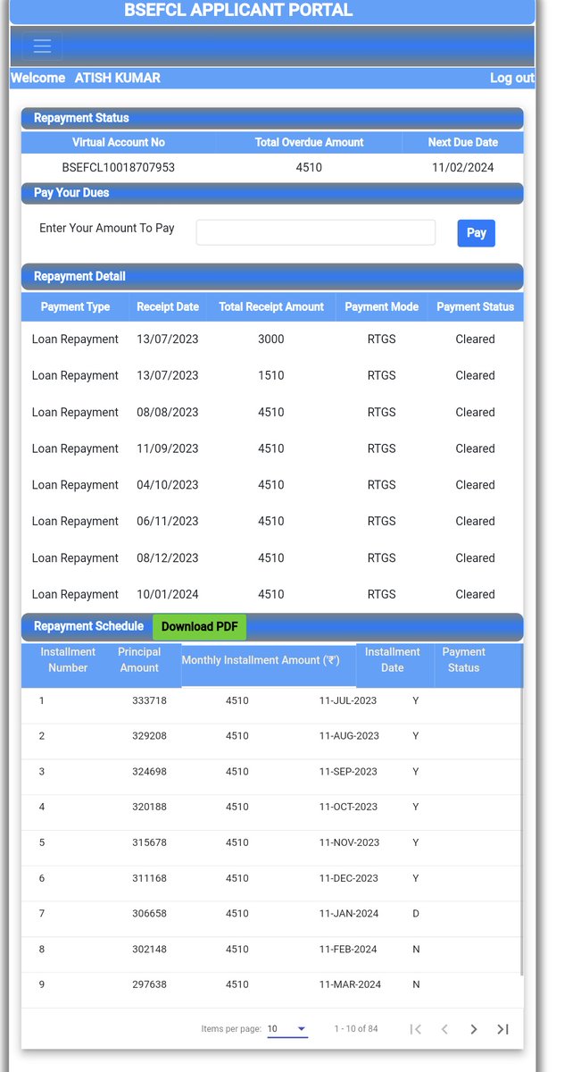 Aatishkumar17's tweet photo. @BiharEducation_ @NitishKumar sir I'm credit card loan holder &amp; paying all repayment on time but Wrong Due showing in my loan account 10018707953,Registration No.18707953.Due of January is already paid on 10.01.204 till it's showing due of 4510.Plz help me 🙏 https://t.co/pl6QaXv6g1
