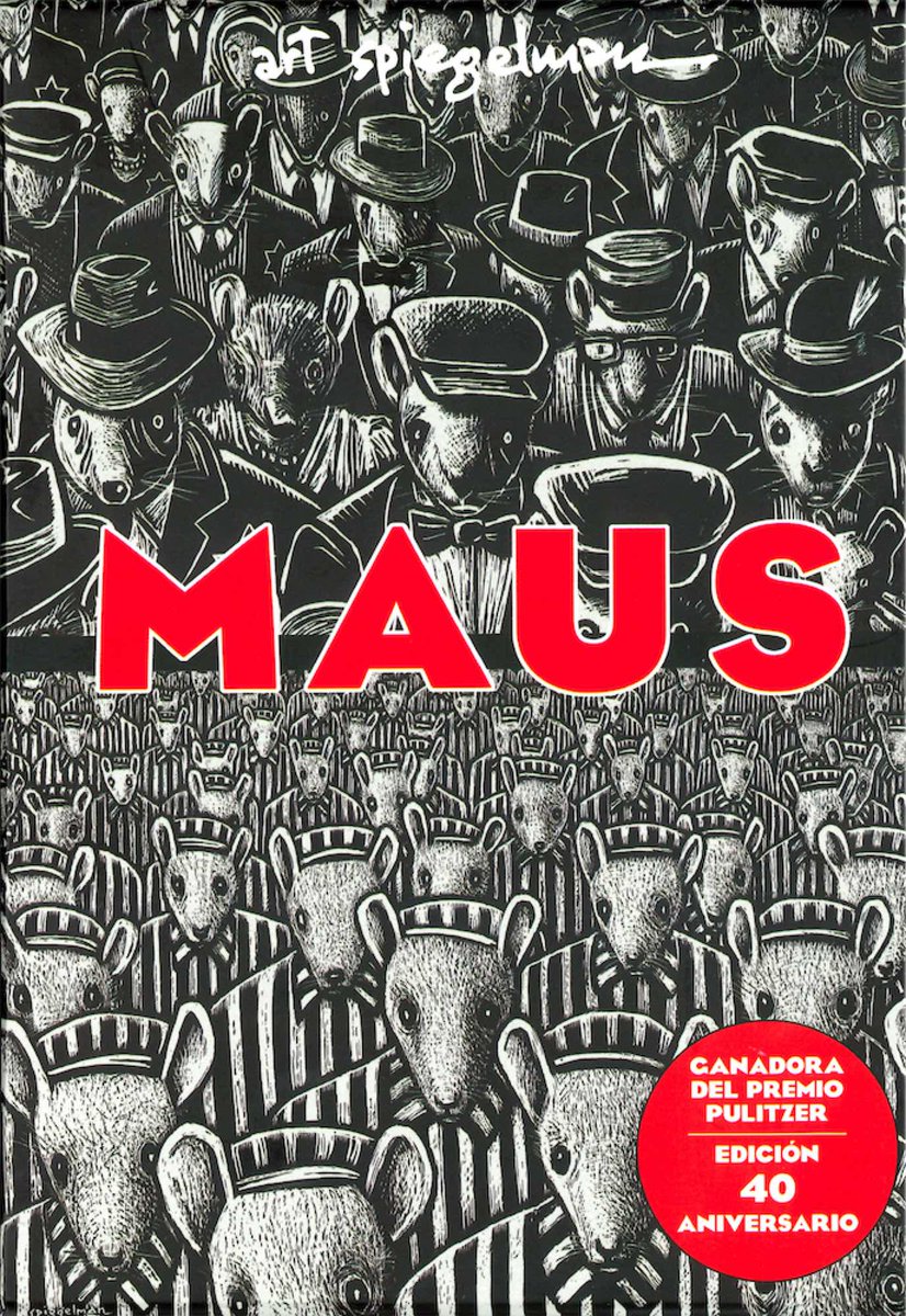 🔻🔻 Hoy, Día Internacional de Conmemoración de las Víctimas del #Holocausto, comparto 10 cómics que se han aproximado a tan criminal suceso. Hilo va 👇

1. Maus, de Art Spiegelman. El más conocido y el que abrió el camino al resto. Una obra imprescindible.