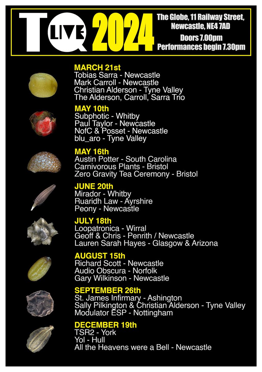 Here’s the programme for the year