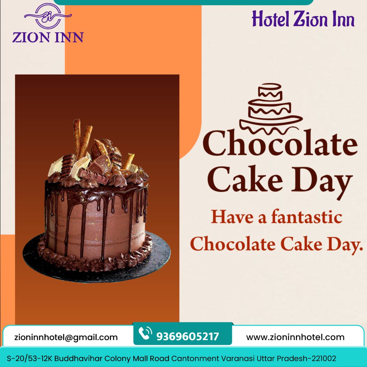 ⭐ Customer Reviews - bit.ly/3TWgDzq
📞 Book Now - +919369605217
🌐 Website -zioninnhotel.com
cantonment, Varanasi, Uttar Pradesh 221002.

#chocolateday #chocolatecakeday #fantasticchocolate #hotelzioninn_varanasi #bestpremiumroominvaranasi  #besthotelinvaranasi #zioninn