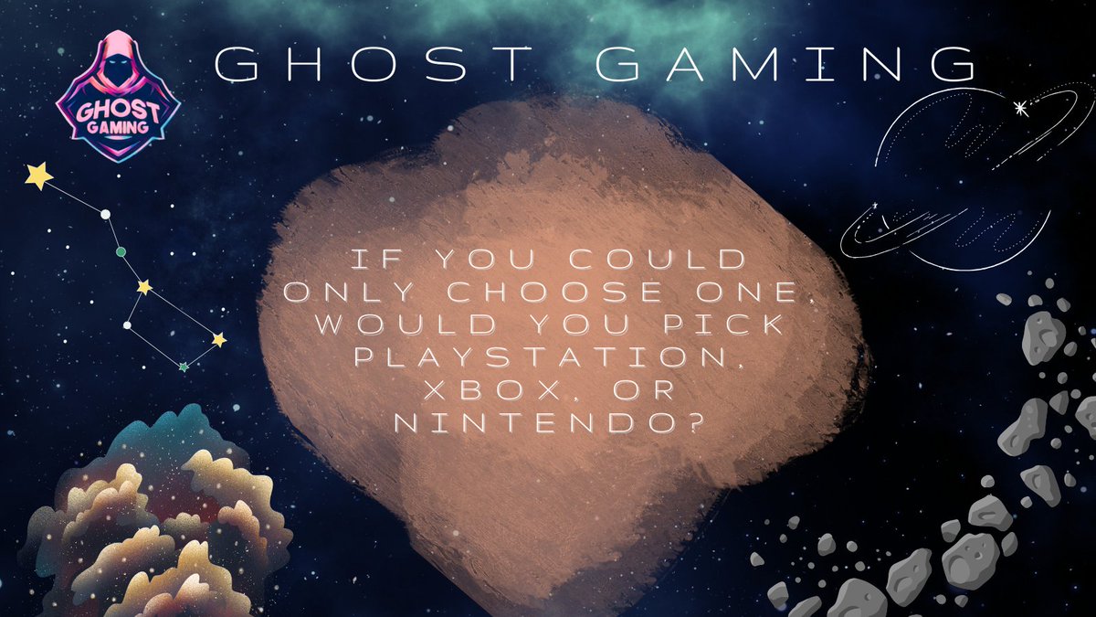 GhostGaming69's tweet photo. What would you pick!? 
#xbox #playstation #nintendo #gamers #ghostgaming69 #postyouranswer https://t.co/4kTNXVr6s6