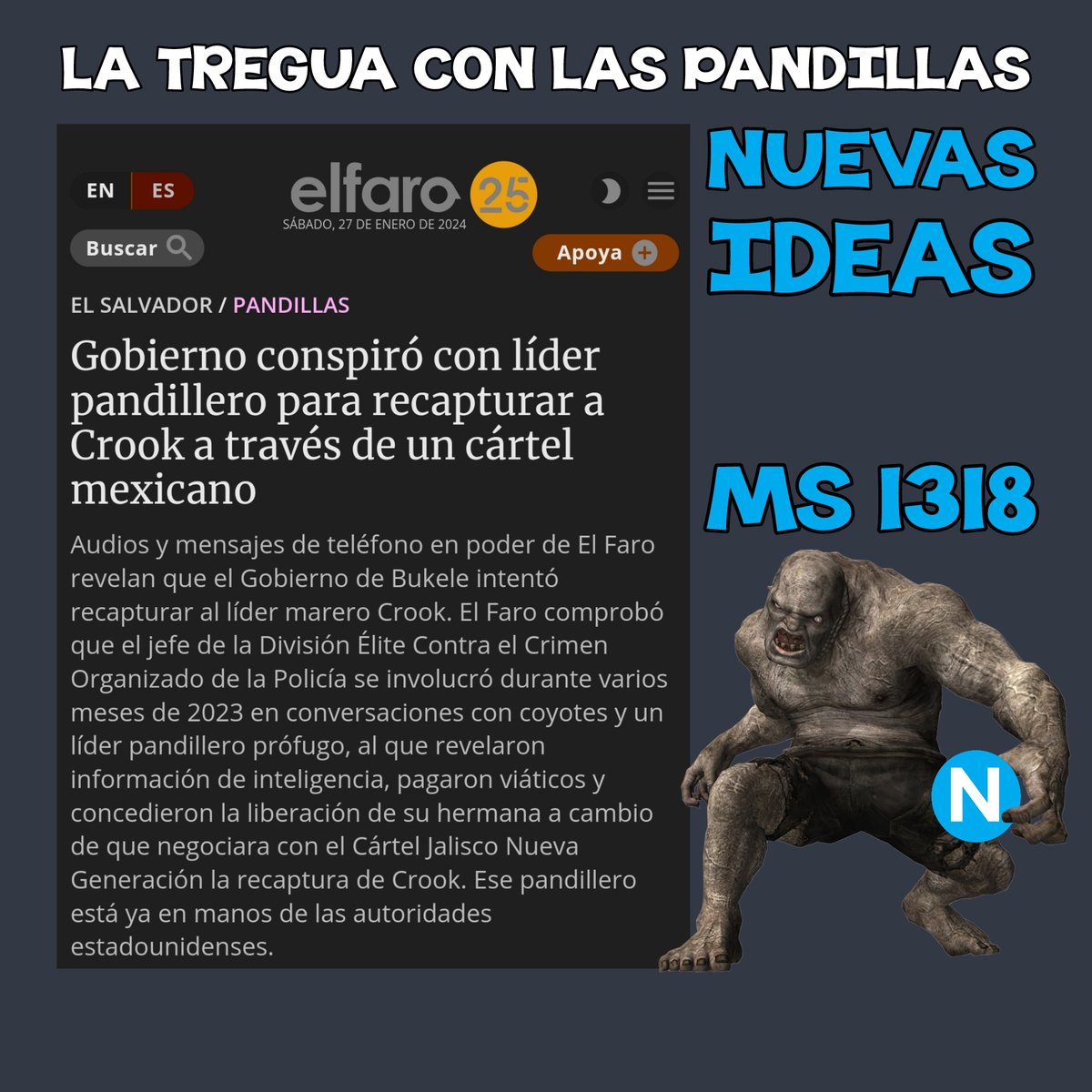 SvFactory's tweet photo. Buenos días
Que bonita dictadura!!!!
#Tregua2 #MS1318
#PactoDeCorruptos
#NuevasIdeas
PEOR QUE #LosMismosDeSiempre https://t.co/NeTjesEZhw