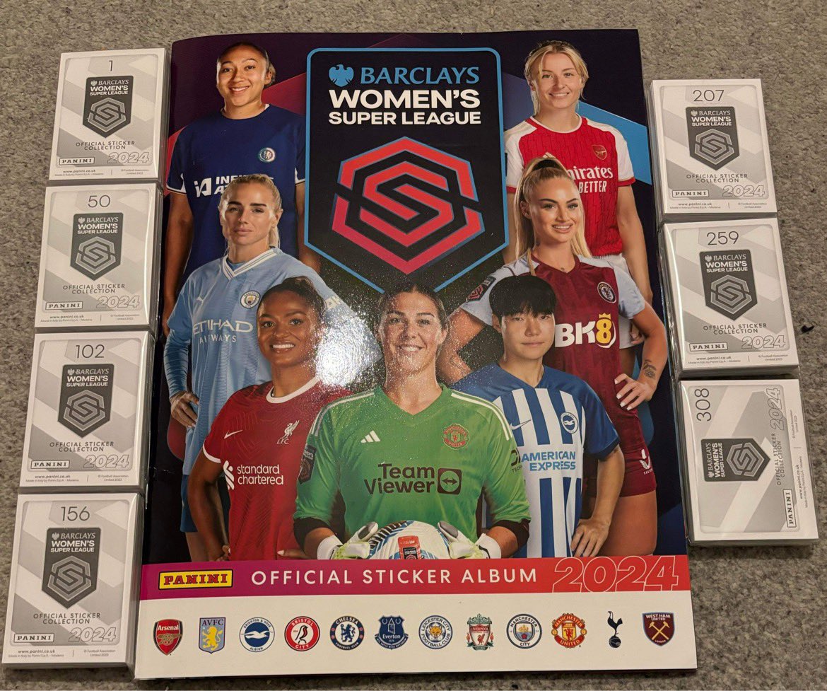 Complete set of <a href="/OfficialPanini/">Panini UK & Ireland</a> women’s super league stickers and album for sale

£105 posted tracked 48

Can ship internationally for cost

<a href="/jcutlersburner/">JayCutlersBurner</a>