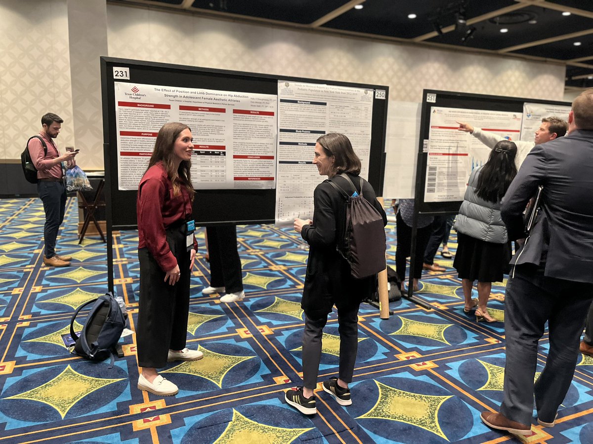 Had a great talk talking about our research projects at the poster crawl last night! @pswanson97 <a href="/keloshagdpt/">Kelly O’Shaughnessy, PT, DPT, SCS, CSCS</a>