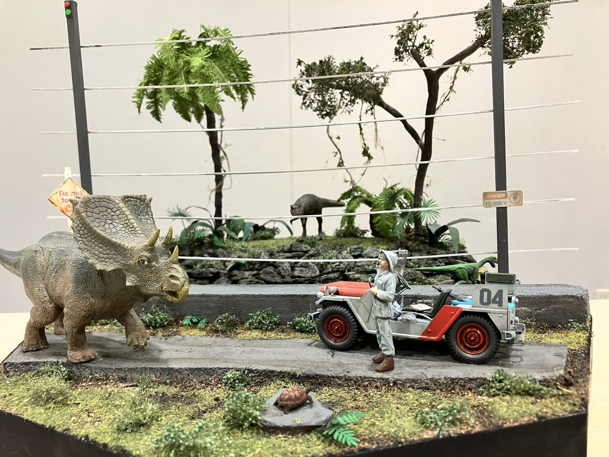 YouMo_Zoukei's tweet image. 奈良女子大学附属中等教育学校［有志チーム］・西川製作大隊 第01小隊「恐竜のいる世界」

#ユーモ豊橋2024