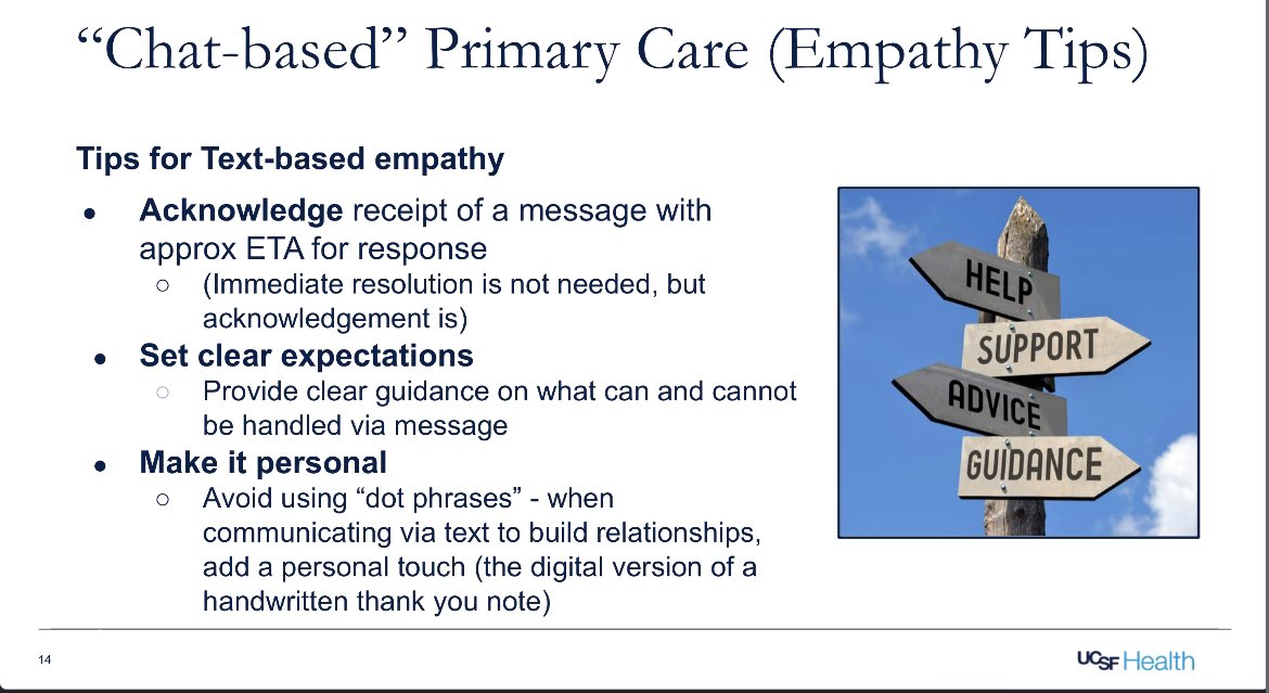 @InduPartha @GIMaPreceptor @adamcifu @CoryRohlfsen @ChrisDJacksonMD @primarycarechat @SAmbertPompey @ParivashSanders @fairyburger Sneak peek here on Team-based and Chat-based Primary care tips. Note esp the shared inbox & set expectations. (to be presented at @ACPIMPhysicians with @sarahkrug1 @DrElisaChoi #IM2024 Boston) 2/n