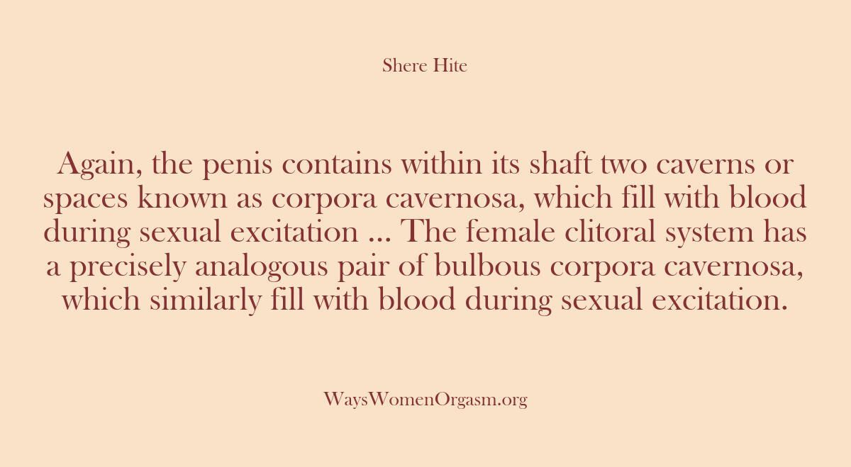 LrnAbtSexuality's tweet photo. Excerpt from 'The Hite Report' - a study on sexual research that explores women's experience with #orgasm. Discover intriguing insights on the topic! #SexResearch #FemaleExperience https://t.co/T4bHFJ4Dbb