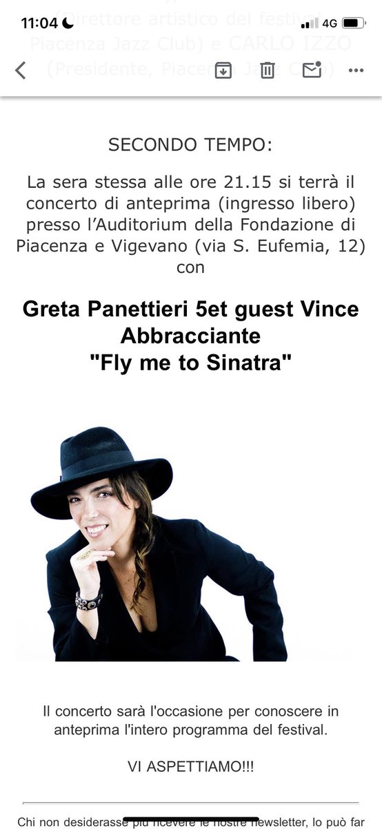 E ci siamo praticamente quasi! Mercoledì 31.1 “sveleremo” il XXI Piacenza Jazz Fest. 2 mesi di musica e tanto tanto altro. <a href="/Mingus2011B/">Angelo Bardini</a> <a href="/AngelicaDa/">Angelica Dadomo</a> <a href="/Liberta_it/">Libertà.it</a> <a href="/PiacenzaSera/">Piacenza Sera</a> @Piacenza_Online <a href="/laprovinciacr/">Provincia di Cremona</a> @marivarone <a href="/rep_parma/">Repubblica Parma</a>