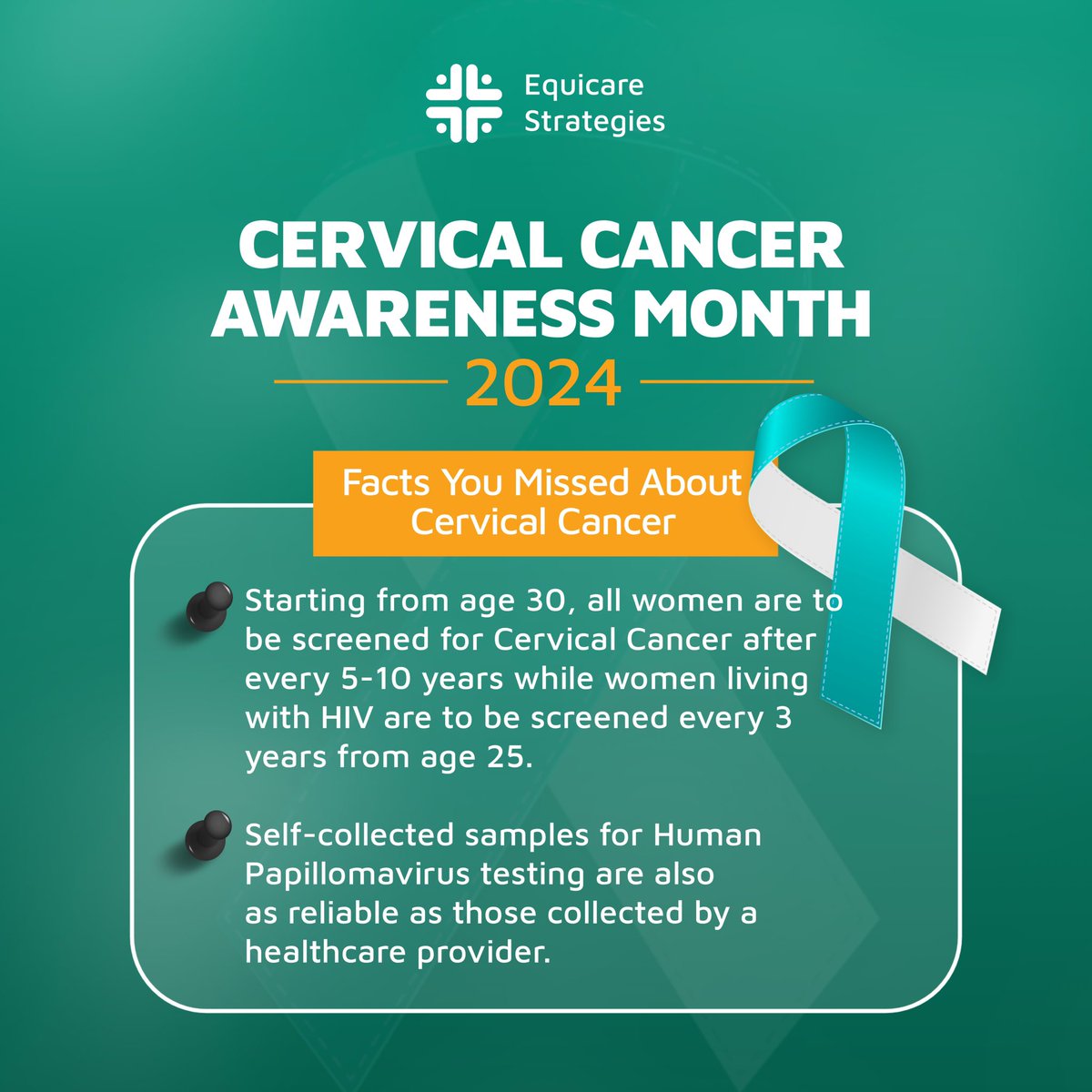 In commemoration of Cervical Cancer Awareness Month 2024, here are some key facts about cervical cancer you may not have known. 

Read, learn and share! 

#endcervicalcancer #hpv #cervicalcancerawarenessmonth