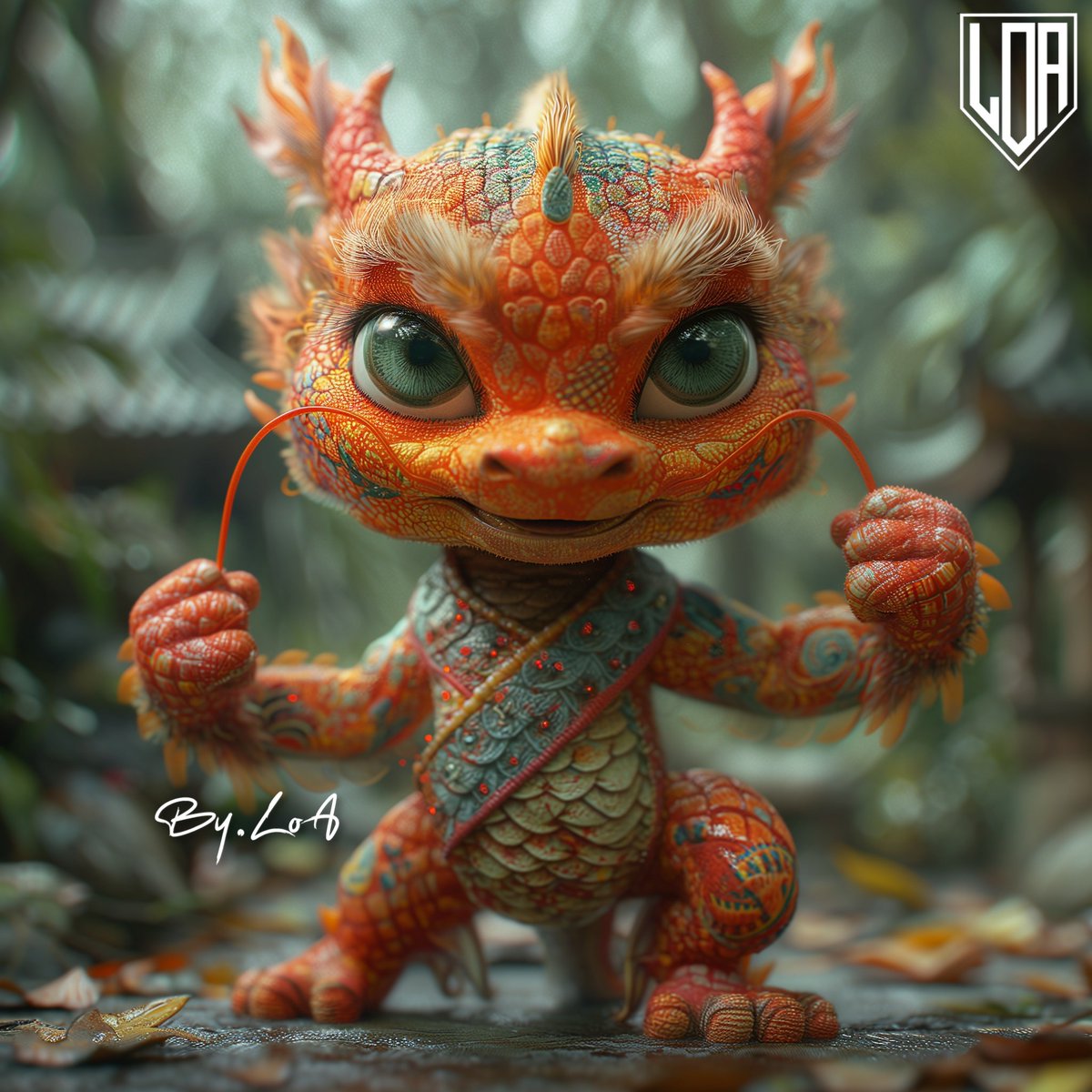 Lordofacca's tweet image. 'Red' 2024 #ByLoA

#TinyTitans #DragonFighters 🔥👊

#LoAism #AIArtwork #MartialArts
#Dragons #Training #Fighters #New
#YearOfTheDragon #Warriors #Love