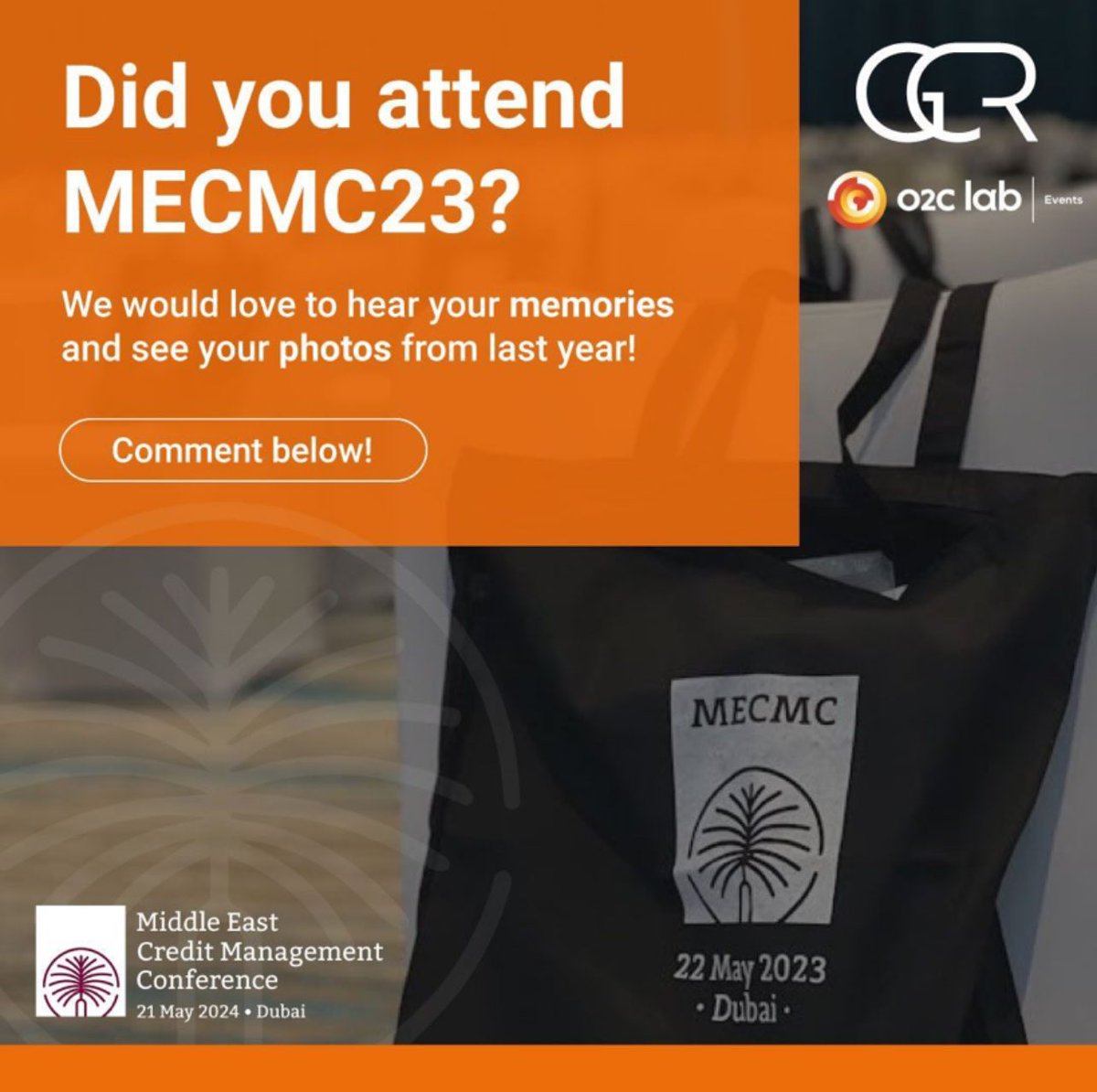 ChrisFCICM's tweet photo. https://t.co/UHVk9Cq7UY  with O2C Lab and @GCR_Recoveries the Middle East Credit Management Conference 2024 on the 21st May 2024…join us! https://t.co/jsppbTJ5pz