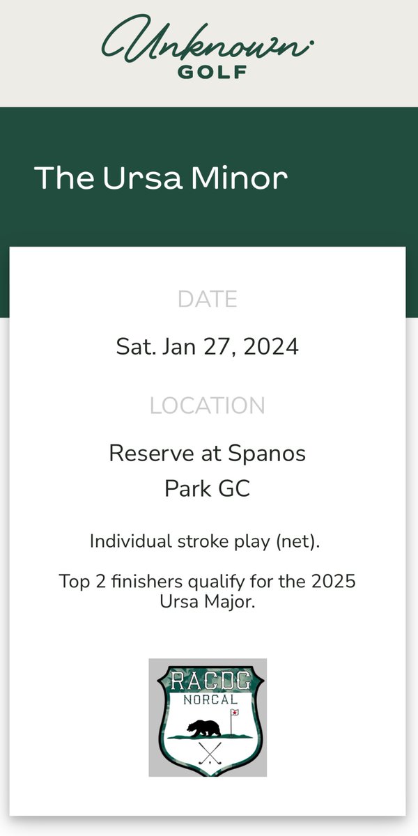 Live scoring for the Ursa Minor today: 

league.unknowngolf.com/public/event.j…