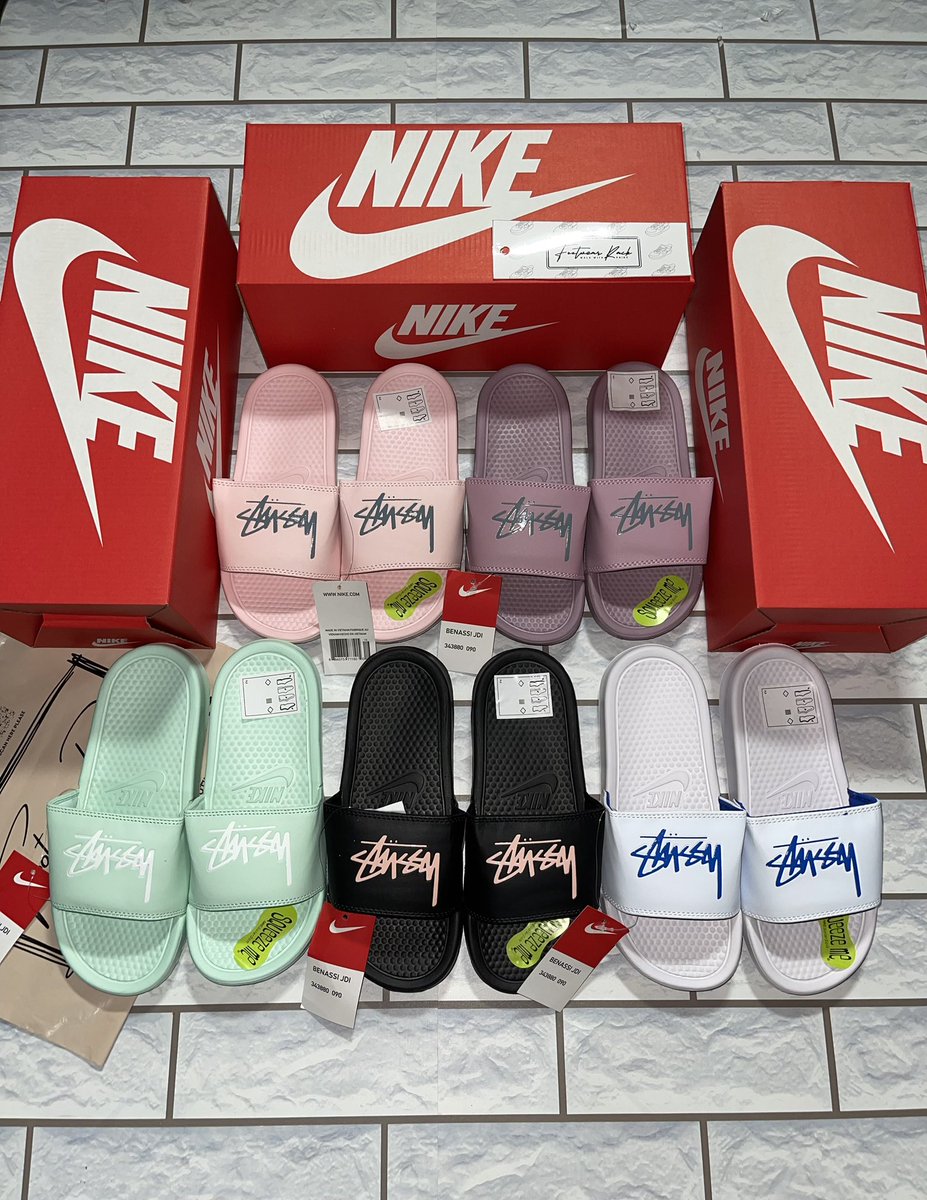 stussy x nike benassi slides
