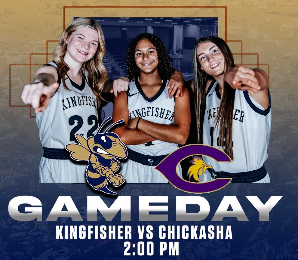 KingfisherGBB's tweet photo. 🏀GAMEDAY 🏀
🆚 Chickasha 
🗓️ TODAY
⏰ 2:00PM
📍Kingfisher High School https://t.co/wNQhRjPHVj