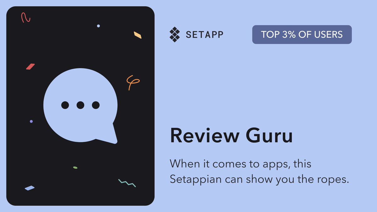 hanka's tweet photo. wow top 3%, thanks @Setapp https://t.co/qiN5LAG7IF