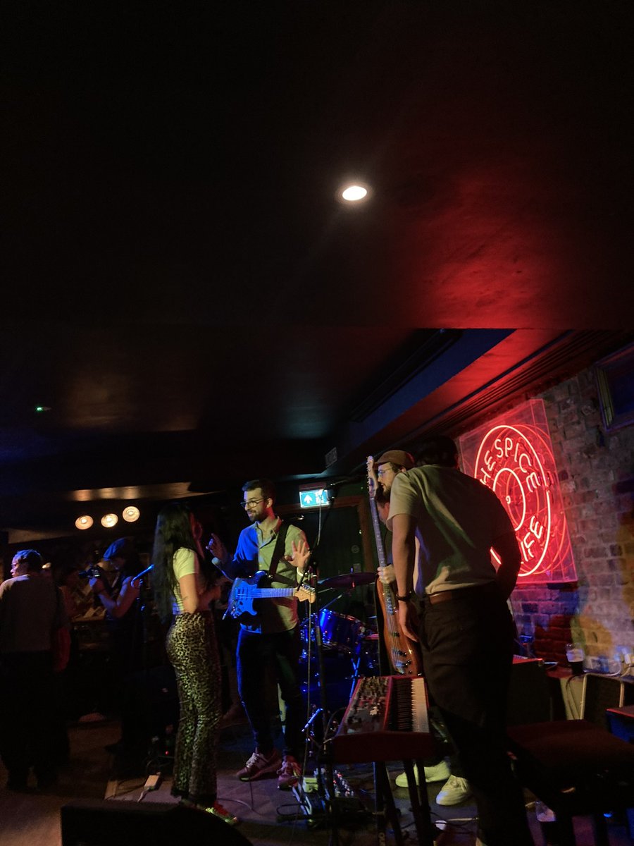 katec359's tweet photo. Thank you @Hot_Vox &amp; @SpiceOfLifeSoho for having us ❤️ #kc #singer #london #gig #music #band #indiepop #live https://t.co/ksHZVKb6YV