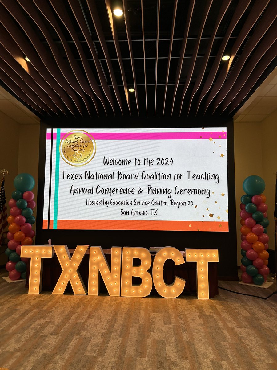 In less than 10 minutes, we kick off an amazing day at the @TexasNBCT 2024 TX NBCT Conference & Pinning Ceremony! #texasteaching #Accomplishedteaching @ESCRegion20 @NBPTS