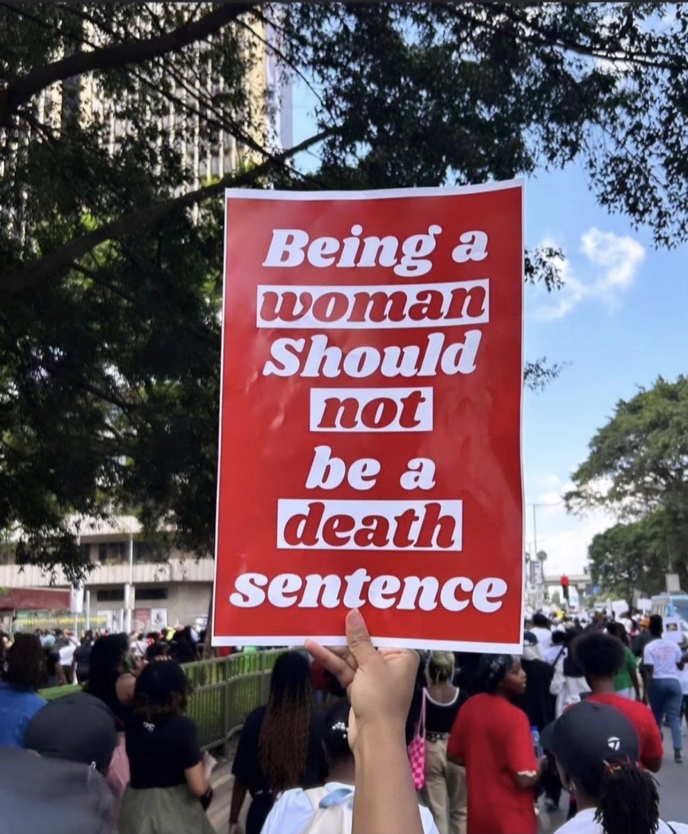 Femicide is not about women taking men's money. It's about using violence to maintain power, especially when that power feels threatened. It's a way to assert dominance over a group that has been oppressed. It serves as a reminder to women to continue #marchingtoendfemicideke