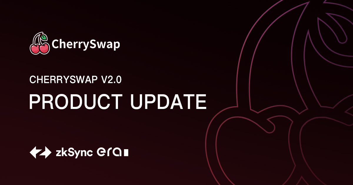 📢 #CherrySwap dApp v2.0 Updated!! Let's check what is new: ✅UI/UX improved! More intuitive and easy to interact with. ✅Functional improvements and bug fixes. ✅Codes optimized. ⭐Try the new version on #zksyncera ⬇️ zksync.cherryswap.net Changing for the better!