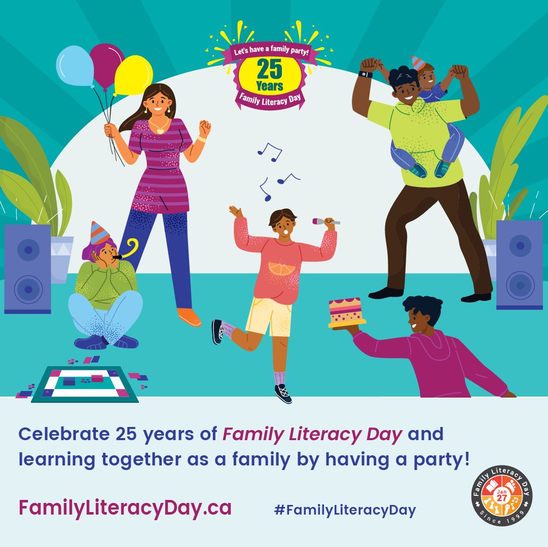 Did you know - taking time every day to read or do a learning activity at home can dramatically improve a student’s literacy skills? Visit FamilyLiteracy.ca for free downloadable resources and ideas! #FamilyLiteracyDay #RVSed