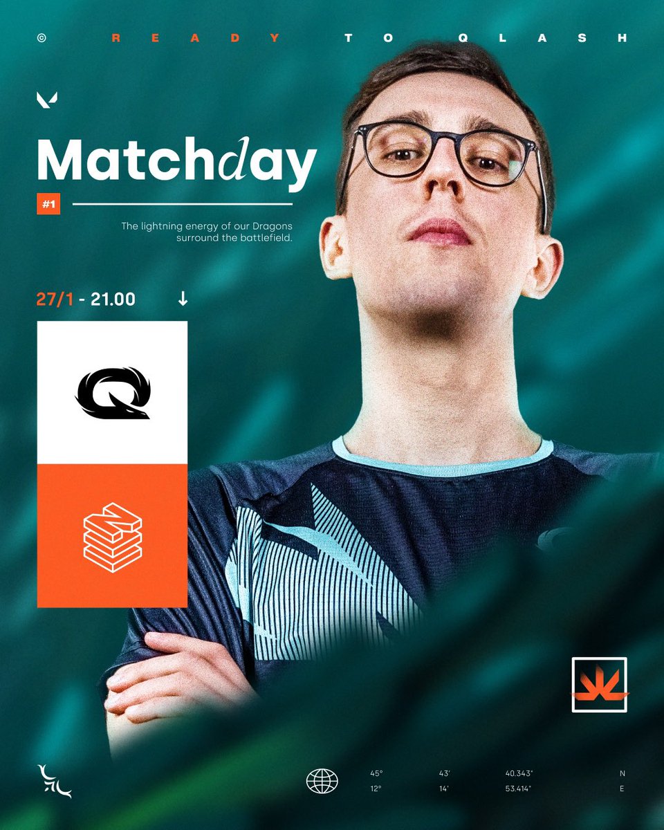 The day has come 😈

⚔️ 𝕄𝕒𝕥𝕔𝕙𝕕𝕒𝕪 𝟙 
 
🕘21:00 
🆚 <a href="/NOVOEsports/">NOVO Esports</a> 
📺 twitch.tv/valleague_it

#forzaQLASH #VALRinascimento #sognatori | <a href="/valleague_it/">VALORANT Challengers Italy: Rinascimento</a>