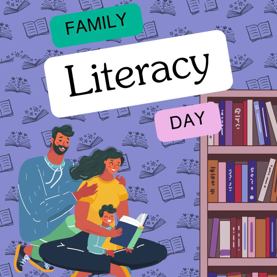 Let's party as we celebrate #FamilyLiteracyDay today! 🎉🥳📚💕 Gather your tribe for a literary fiesta and get lost in a world of words together! 🌟#ReadTogetherGrowTogether #LiteracyLove Let's celebrate #25years of #familyliteracy #BooksAndCuddles #FamilyFunTime