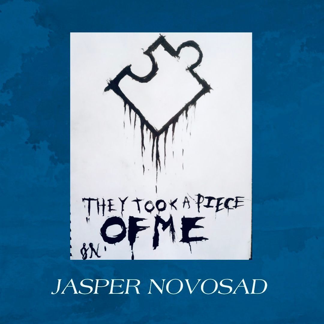 This powerful artwork from Jasper Novosad acknowledges the loss of identity experienced during institutionalization. View Jasper’s artwork here: buff.ly/3HAOsOU
