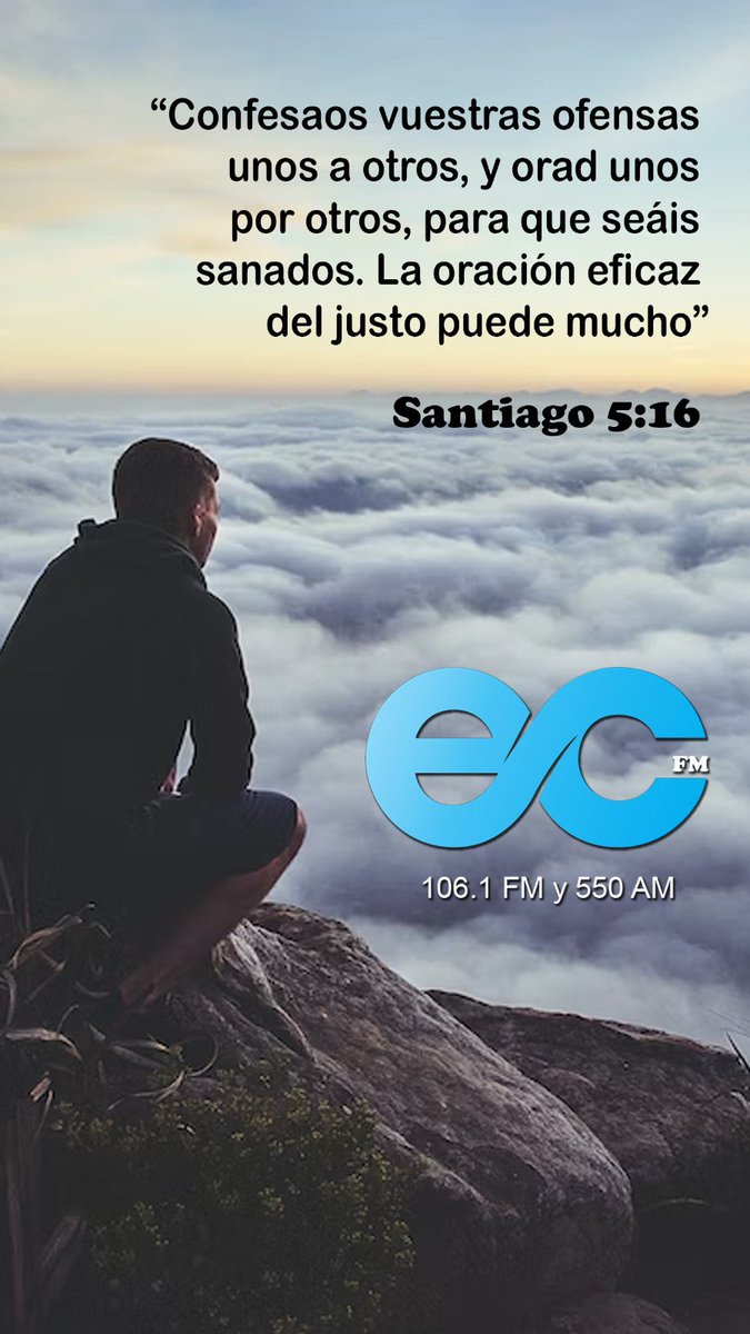 elcaminofm_'s tweet photo. Versiculos de día 
Santiago 5:16 🙏🏻🙌📖 https://t.co/7gN1rpnNR1