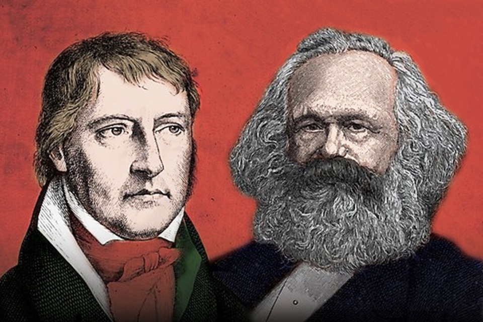 Hegel ile Marx arasındaki farklar ve ortak noktalar 

1-Felsefi Yaklaşım:
-Hegel, idealist bir perspektiften gelir ve gerçekliği tarihsel süreç içinde gelişen bir ruh veya bilinç olarak görür.
-Marx ise materyalist bir bakış açısına sahiptir ve gerçekliği maddi şartlar, ekonomik