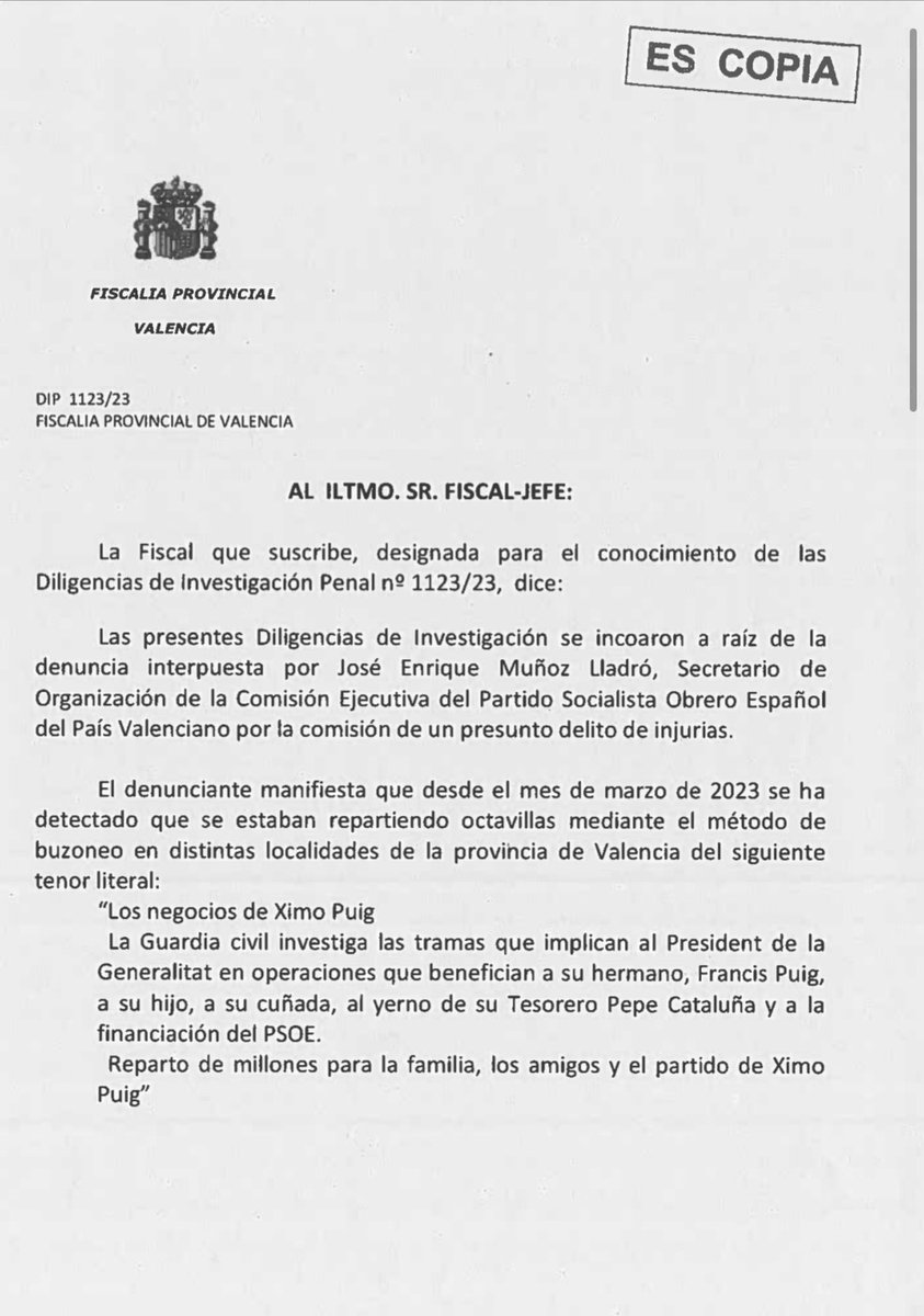 <a href="/SocialistesVal/">PSPV-PSOE</a> <a href="/prostoll/">Pere Rostoll</a> <a href="/ximopuig/">Ximo Puig</a> Manipuladores. Está archivado desde el 30 de octubre, 👇🏼👇🏼 lo sabéis.
1️⃣ Porque nuestra campaña fue limpia -la vuestra no, la Junta Electoral os obligó a retirar la propaganda partidista desde la Generalitat de X.Puig- amp.elmundo.es/comunidad-vale…
2️⃣ Todo lo denunciado es cierto, y