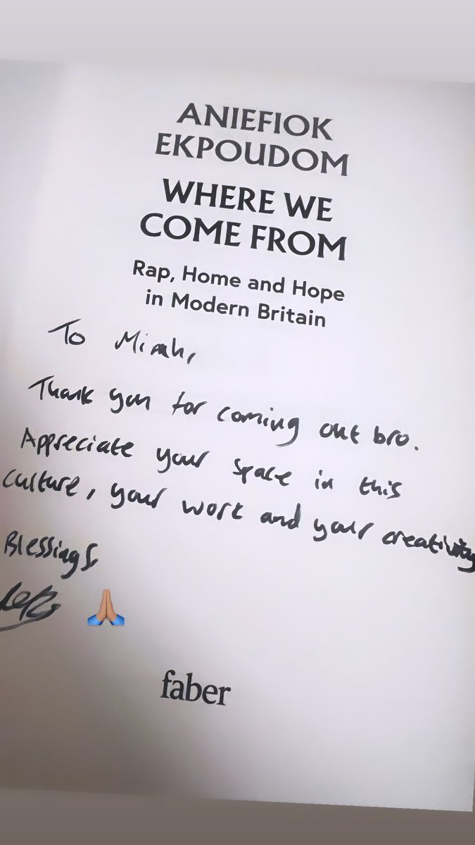 Where We Come From: Rap, Home and Hope in Modern Britain by @AniefiokEkp 📚