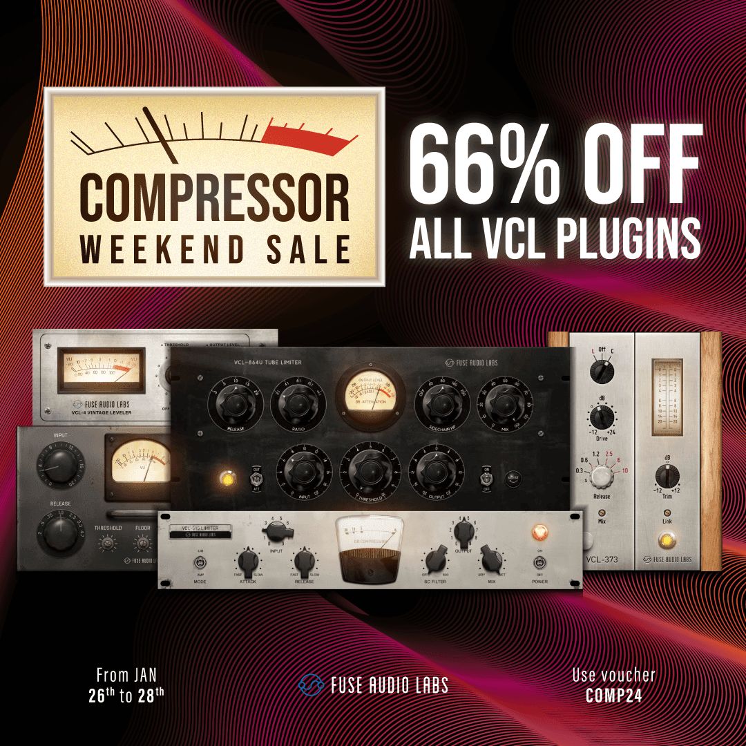 ⏰ Fuse Audio Labs is offering a 66% discount on all VCL Plugins. This offer is valid until January 28th. ⏰

🔗 fuseaudiolabs.com/#/pages/plugins 

@labs_fuse