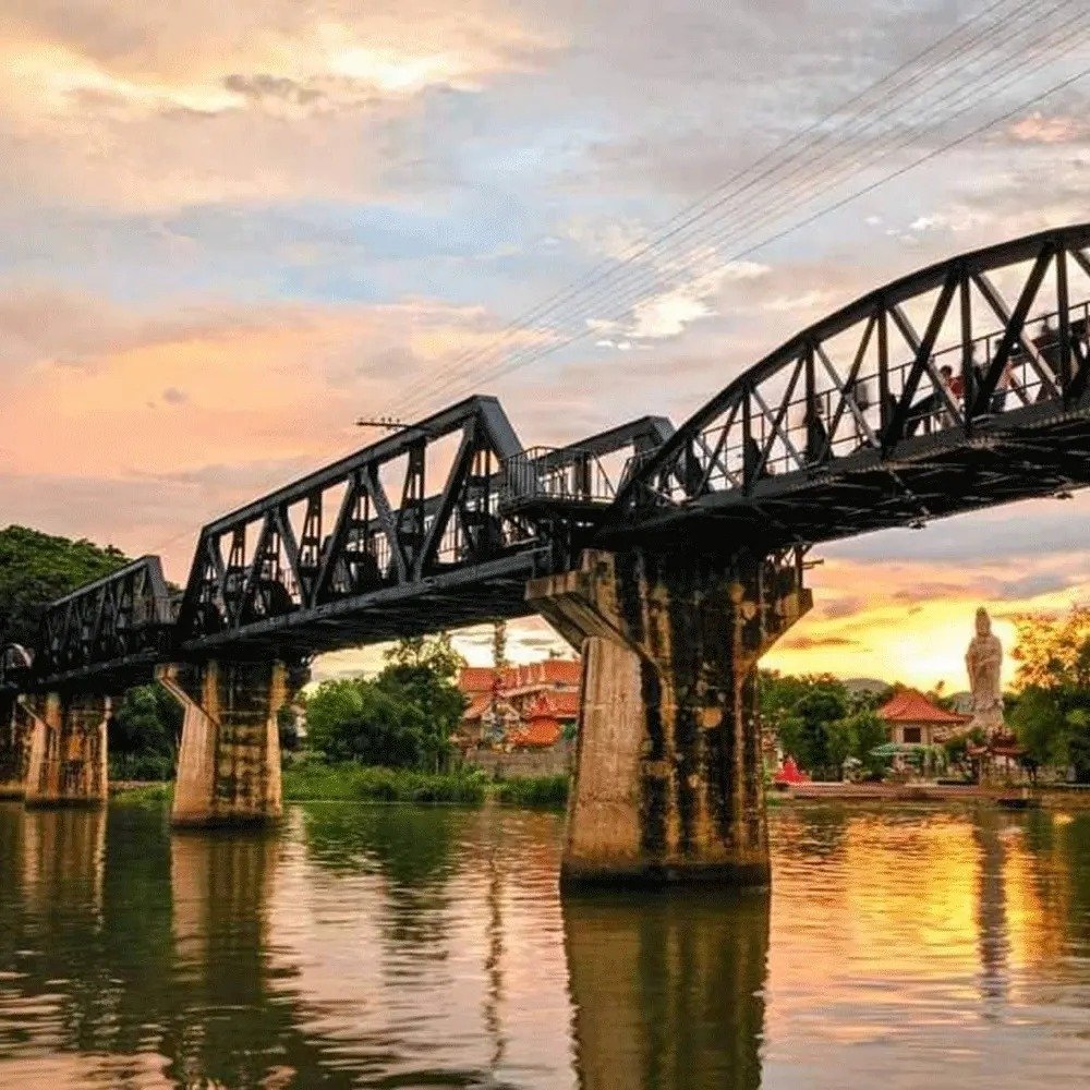 anywheretours's tweet photo. This bridge, located in Kanchanaburi, Thailand, was built during World War II by Allied prisoners of war (POWs) and Asian forced laborers under Japanese command. 

More info at: https://t.co/4GIPgzRMO2

#kanchanaburi #placetovisit #worldwartwo #thailandtrip #thailandtour https://t.co/h0GL0bt2XD
