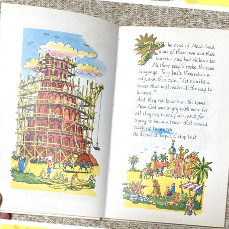 BEAUTIFUL illustrations in this children’s #OldTestament stories! etsy.com/listing/150496…
#AdamtoJoseph #PietWorm #VintageChildrensBook  #ChildsBible #ChildrensStories #BibleStoriesforChildren #VintageBook #ChildrensBook #IllustrationArt