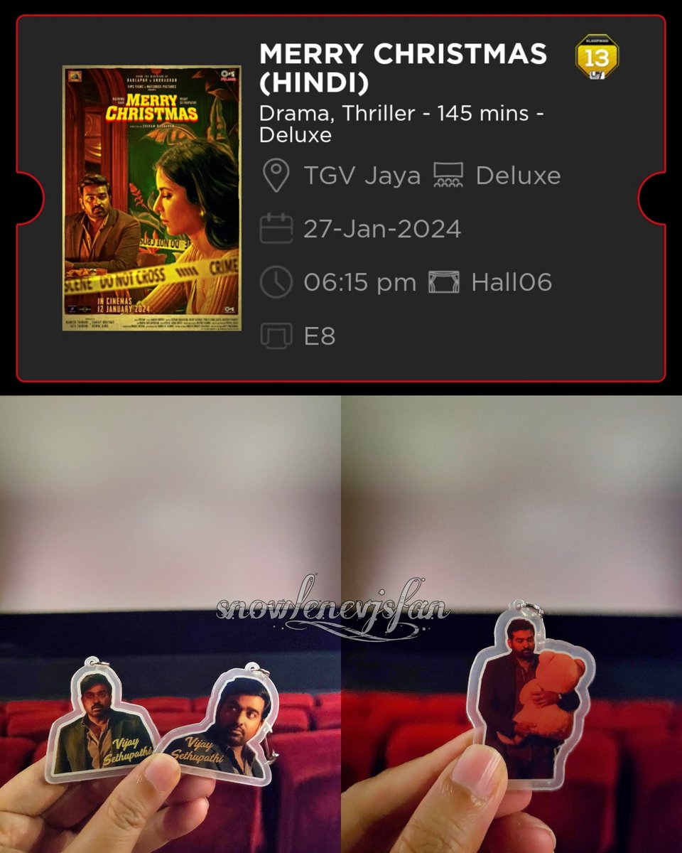snowlene's tweet image. 6th round of Merry Christmas 🎄💚💛
The more I watch this movie, the more I am curious on the character, Albert, played by Vijay Sethupathi .  wish to know more about his back story.

#VijaySethupathi #KatrinaKaif #SriramRaghavan #MerryChristmas