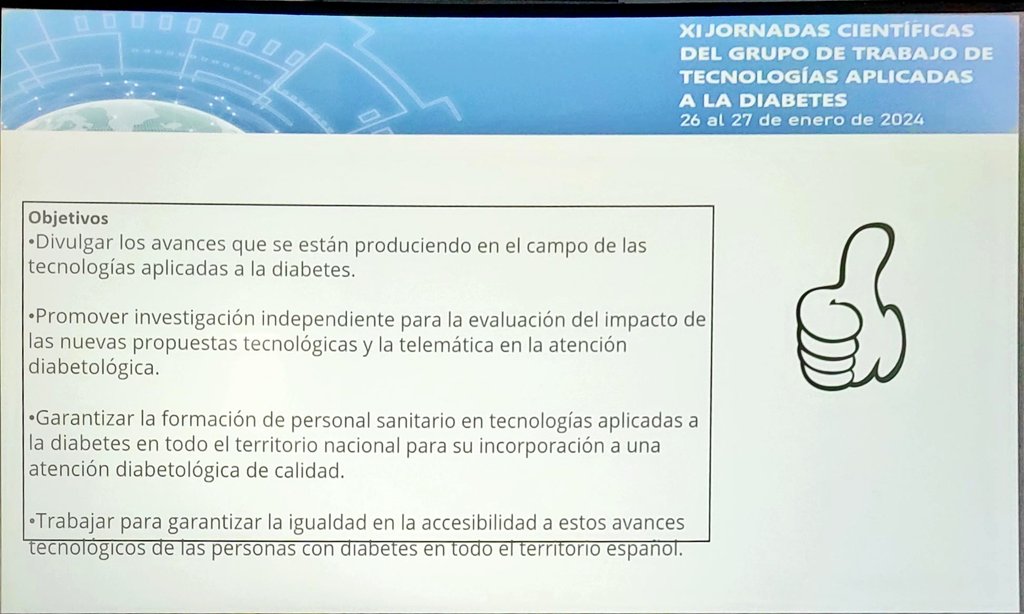 DraPicon's tweet photo. Espectacular broche de oro de @ANACHICO1 en #tecnoSED24
Un paseo por el tiempo, una década de tecnología en #diabESP contextualizado en la actualidad del país y el mundo.
El #GTAD de la @SEDiabetes está muy vivo y con muchos proyectos!! https://t.co/KpSDB3bJxj