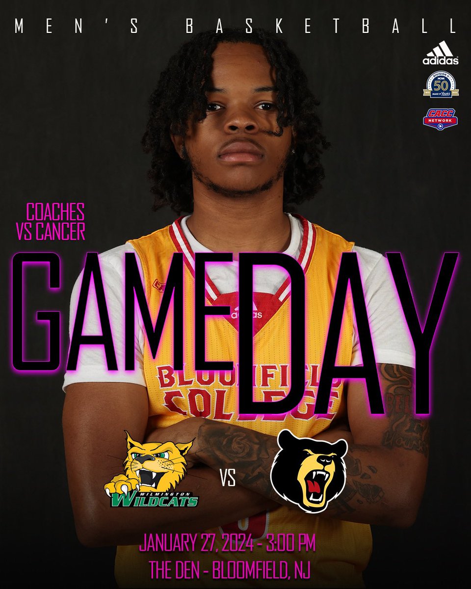 Montclair_BCBears (@go_bcbears) on Twitter photo Keep it Rolling…
Mens Basketball are rolling on a five-game win streak when @wilmuwildcats comes to #TheDen today for a <a href="/cacc_athletics/">CACC Athletics</a> thriller. Be here as the coaching staff wears sneakers 👟 to show their support for #CoachesVsCancer
#BearsNation
#BeHere
#BearsCare Keep it Rolling…
Mens Basketball are rolling on a five-game win streak when @wilmuwildcats comes to #TheDen today for a <a href="/cacc_athletics/">CACC Athletics</a> thriller. Be here as the coaching staff wears sneakers 👟 to show their support for #CoachesVsCancer
#BearsNation
#BeHere
#BearsCare
