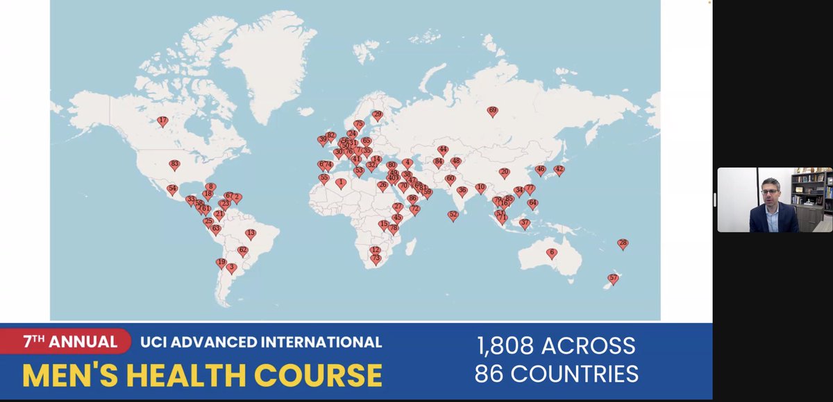 Congratulations to @faysal_a_yafi and the @UCIrvine team once again for the organization of a great international course. Attendees from 86 countries 🤯👏👏👏 Excited for the next couple of days to hear thoughts from experts from all over the world.