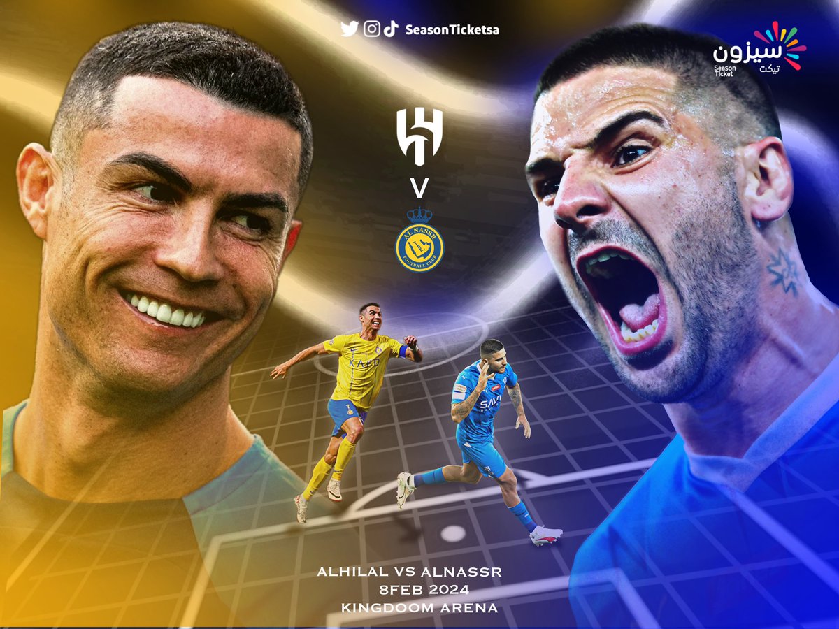 الهلال ضد النصر المباراة الحاسمة 🔥🇸🇦

التذاكر متاحة الان ! ، لاتفوت الفرصه عبر منصة سيزون تيكت 

احجز الان : seasonticketsa.com