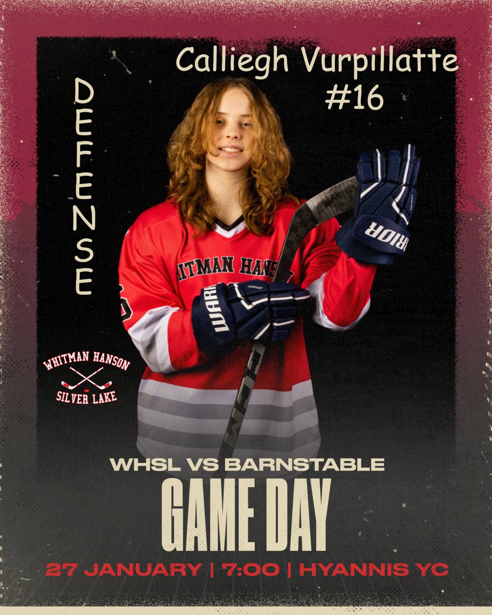 WHSLGirlsHockey's tweet photo. The WHSL Girls travel down to the Cape tonight and take on a tough Barnstable team. 7:00PM @ Hyannis YC. Let's Go WHSL!! #WHSL @SLakeathletics @WHathletics @LakersIceHockey https://t.co/7ZSGz3PFD6