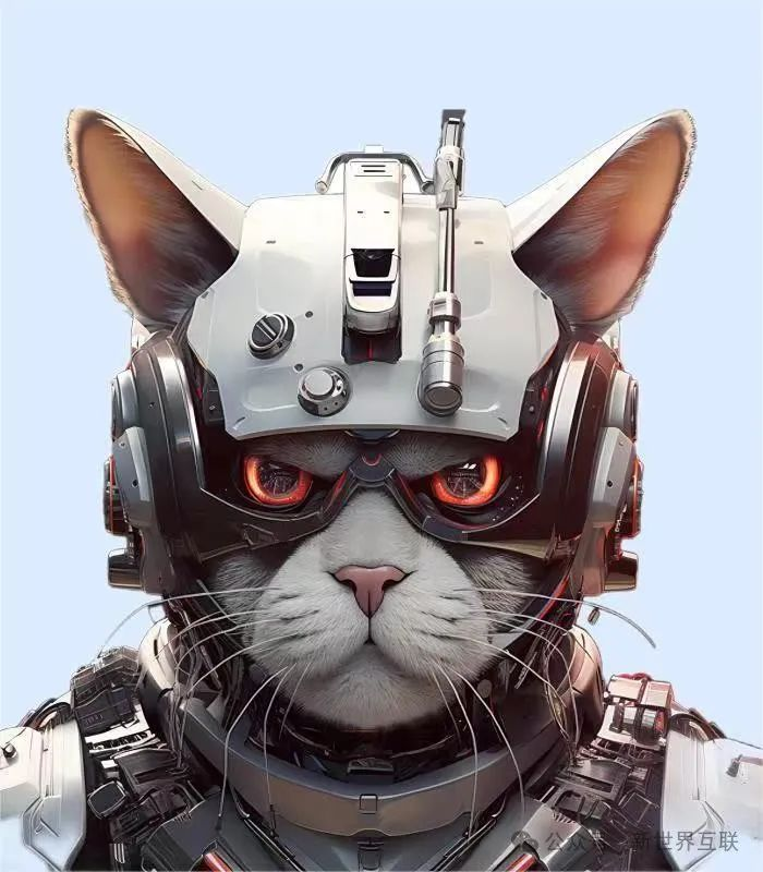 no humans robot cat solo mecha science fiction blue background  illustration images