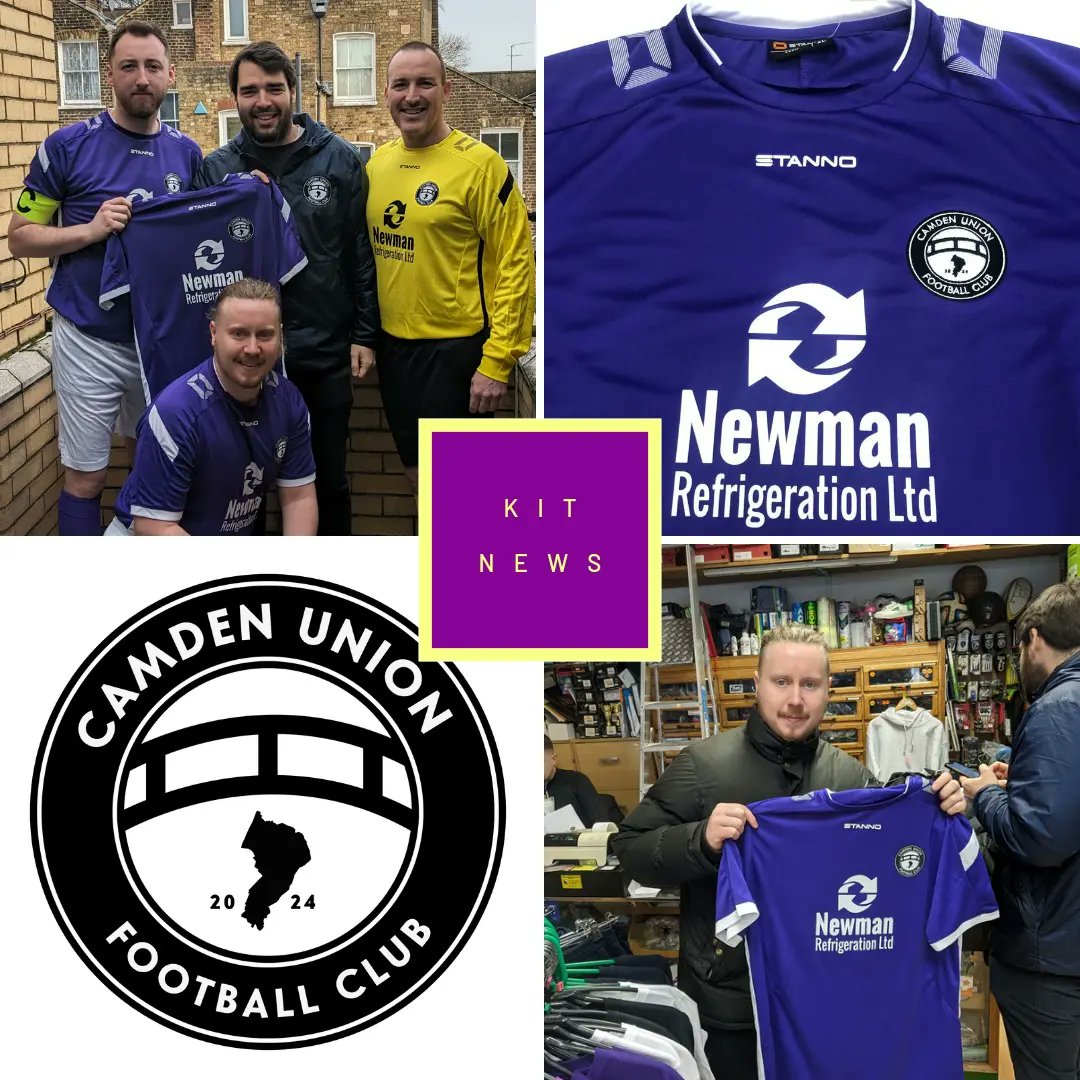 Christmas morning came a bit late for the boys at the union. Exciting scenes as we wandered down to Ace Sports this morning to pick up our shiny new kits. #UpTheUnion 🟣⚪