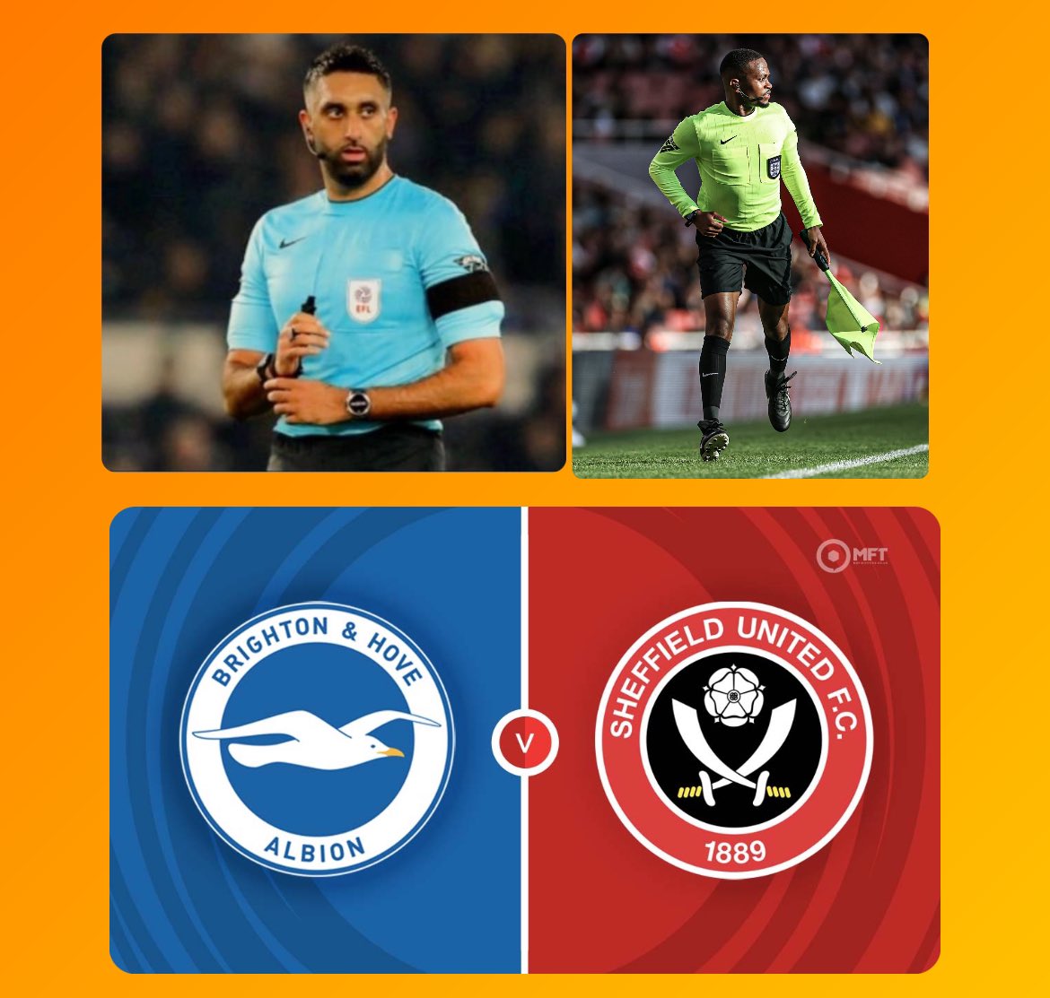 BAMREFOfficial's tweet photo. #FACup weekend and we have #BAMREF members in action
Sam Allison: Leeds V Plymouth
Sunny Gill & Akil Howson: Sheffield UTD v Brighton
Emmanuel Edet: Lincoln V Peterborough
We wish you all the best 🍀
#football #saturday #pgmol #Kickitout #ref6 https://t.co/7RoLyAjbfV