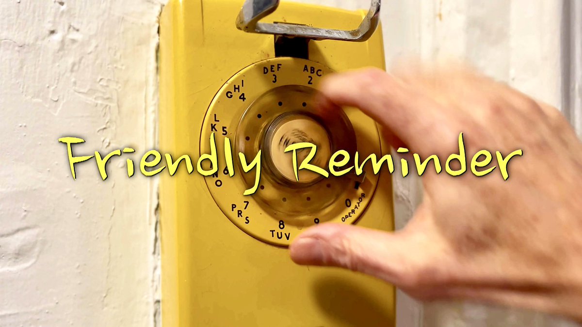 Rotary, push-button, cell. What’s your favorite phone? “Friendly Reminder" (Peter Galperin) youtu.be/roP-UYqaErk?si… via <a href="/YouTube/">YouTube</a>