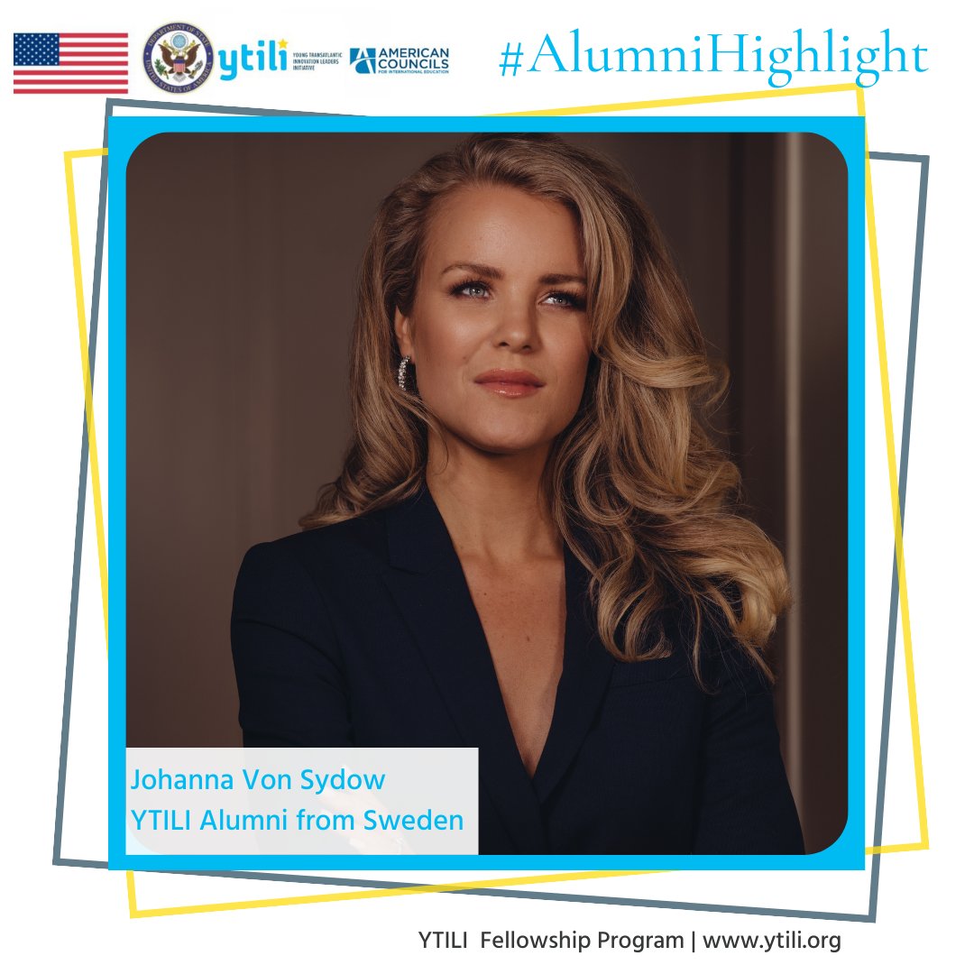 #AlumniHighlight Johanna Von Sydow.

“I truly appreciated the opportunity and was a great learning experience for me not only businesswise but also from a personal development perspective. This program gave me much deeper understanding of the US market.”

#YTILI #ExchangeOurWorld