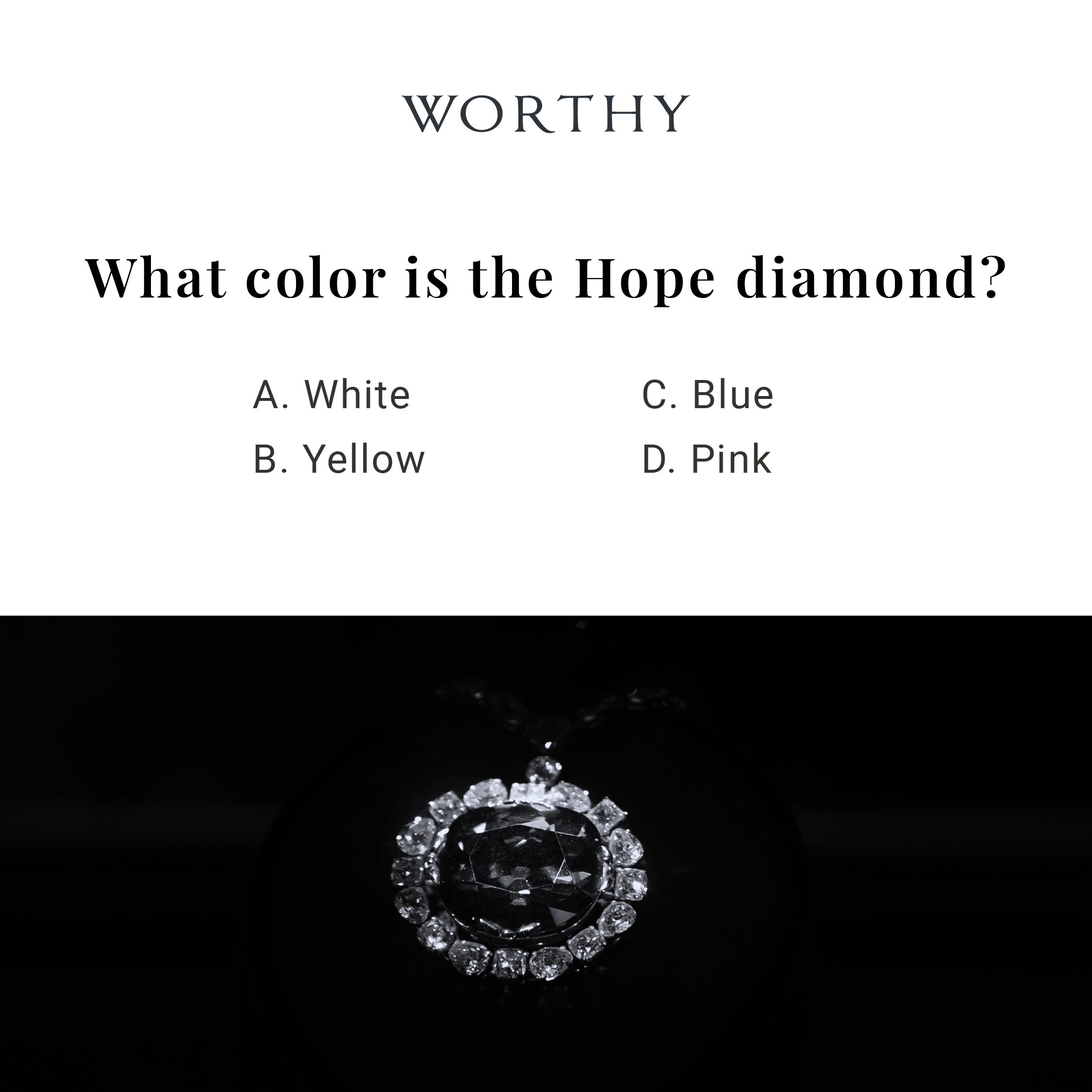 Hope diamond deals color