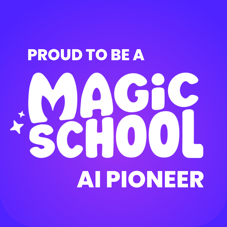 Excited to announce my acceptance to the
<a href="/magicschoolai/">MagicSchool AI 💜 🪄✨</a>
AI Pioneer Program! As an Instructional Technologist, I believe this can bring a great deal to my teachers and I'm anxious to share with others.